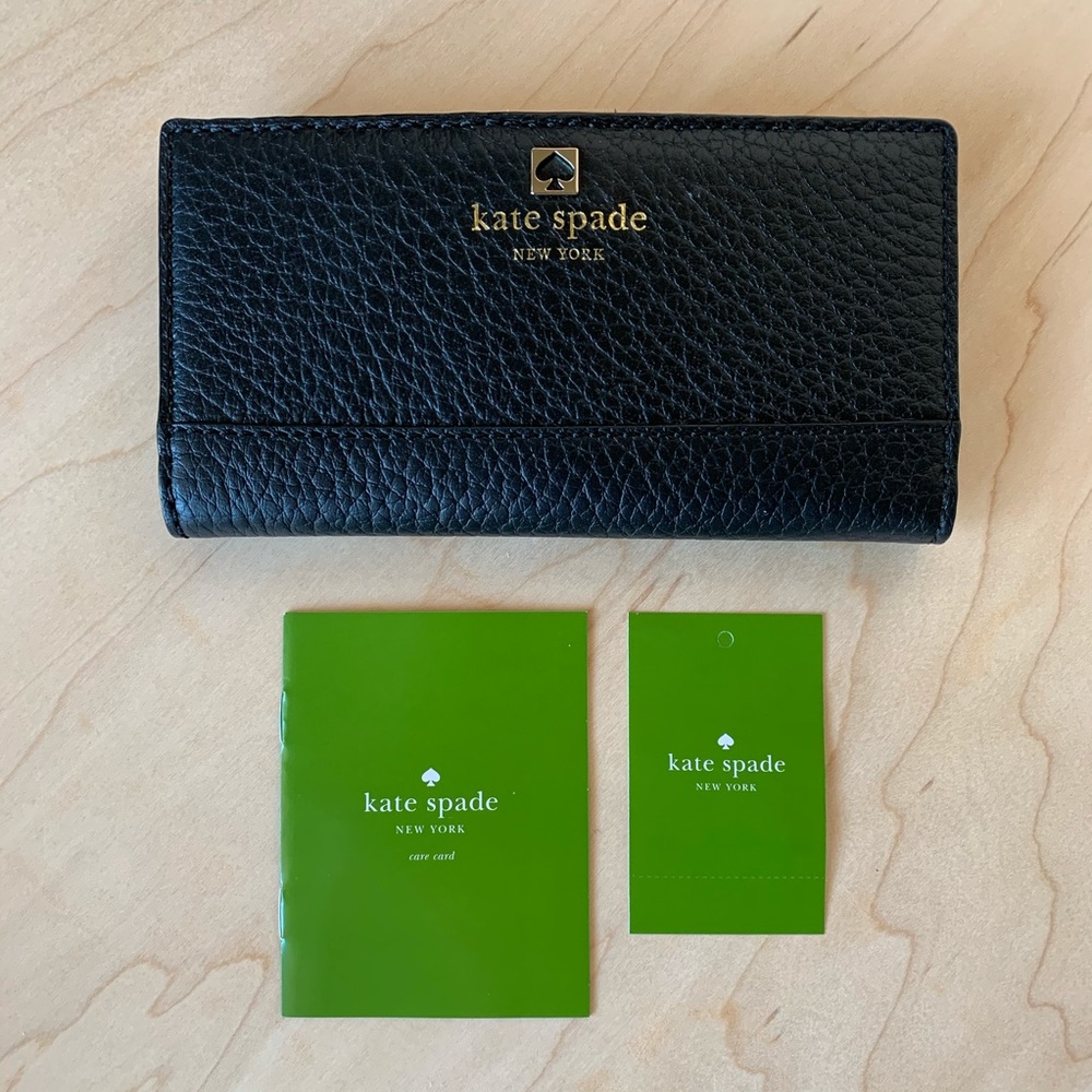 KATE SPADE 👛 Black Southport Avenue STACY Wallet